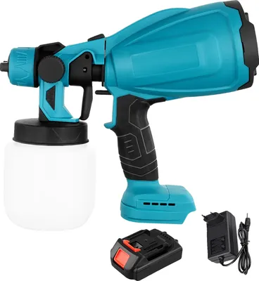 Obrázek produktu pro Stříkací pistole na barvy, příkon 550 W, nádoba 1000 ml, krémově bílá