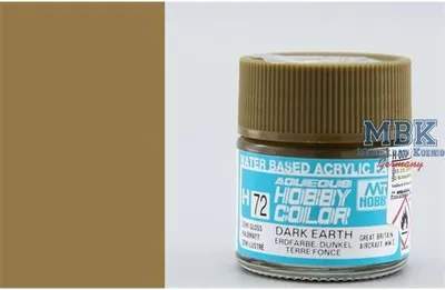 Produktbild von Mr Hobby - Gunze H-072 - Aqueous Hobby Colors (10 ml) Dark Earth