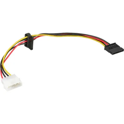 Produktbild von InLine Strom Kabel intern, 1x 13,34cm (5,25") an 2x 15pol SATA, 0,30m, SATA 15-Pin, 0,3 m, Stecker, Buchse, Mehrfarbig, 25 mm