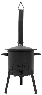 Produktbild von FlameFusion Utschak M Feuerofen mit Abzugsrohr | Uchag mit 12 Liter Kazan | Grillen & Kochen mit Outdoorküche