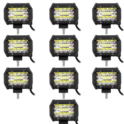 Obrázok produktu pre Pracovné svetlo LED, jas 60 W, vodotesnosť IP67, univerzálne použitie, 10 reflektorov
