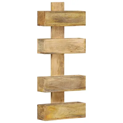 Obrázok produktu pre Nástenný stojan na časopisy 30 x 11 x 72 cm z masívneho mangového dreva