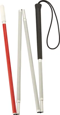 Produktbild von Blinden-Taststock faltbar weißreflektierend 150cm(Gastrock)