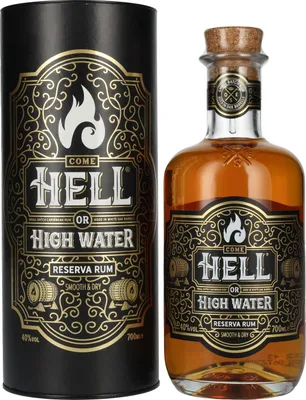 Image de Come Hell or High Water RESERVA Rum 40% Vol. 0,7l en boîte cadeau