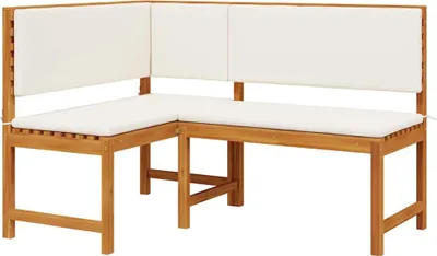 Produktbild von vidaXL Gartenstuhl mit Kissen Braun 140 x 100 x 91cm Massivholz Akazie