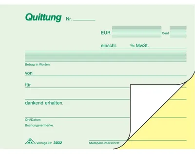 Produktbild von RNK Quittungsblock DIN A6 2x40Bl SD