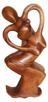 Produktbild von Tantrische Skulptur "bali dance" Holz natur 20cm