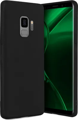 Produktbild von ONEFLOW® Slim Case kompatibel mit Samsung Galaxy S9 - Hülle ultra dünn aus Silikon, Schwarz