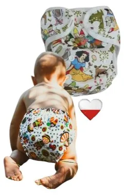 Immagine prodotto di Pannolini lavabili NappiMe, bianchi, ideali per il cambio del pannolino