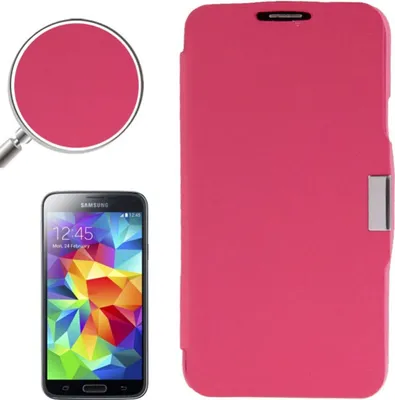 Produktbild von Handyhülle Tasche für Samsung Galaxy S5 mini G800 Pink gebürstet