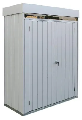 Immagine prodotto di Armadio da Esterno 2 Porte 74,6x161,5x209 cm in Acciaio Zincato Grigio