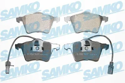 Produktbild von SAMKO Bremsbeläge Satz Vorne Bremsklötze für VW Transporter IV Bus (70B, 70C, 7DB, 7DK, 70J, 70K, 7DC, 7DJ) 5SP975