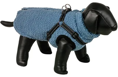 Hundemantel 2 in 1, blau, 40 cm, wasserabweisend