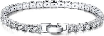 Produktbild von ROUGEMONT Funkelndes Tennis Armband Victoria 925 Silber 18cm 4mm