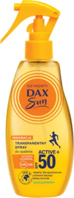 Produktbild von Dax Sun Transparent Active+ Sonnenschutzspray SPF50 200ml