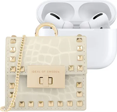 Produktbild von IDEAL OF SWEDEN, Mini-Tasche für AirPods Modell Zoe mit Gurt und Karabiner, Gold