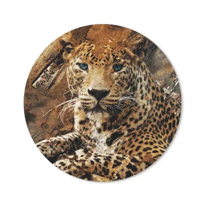 Produktbild von MuchoWow® Mauspad Mousepad Leopard - Tiere - Wild 20x20 cm - Mousepads - Maus Mat - Pad - Mausunterlage - Schreibtischmatte