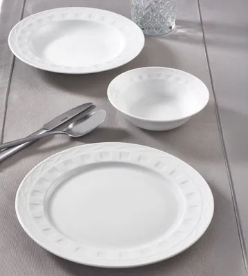 Produktbild von Hermia Concept, MNT18KY100, Tafelservice (18-teilig), Weiß, 100 % PORZELLAN, 26 x 26 x 2 cm