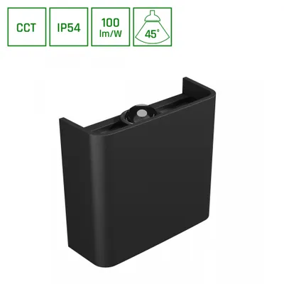 Produktbild von LUNARIX LED Wandleuchte Außen 2W 45° CCT IP54 Schwarz