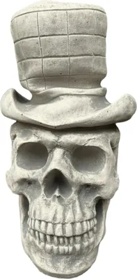 Produktbild von Schöner Totenkopf aus Steinguss Neu Frostfest Witterungsbeständig JA-077