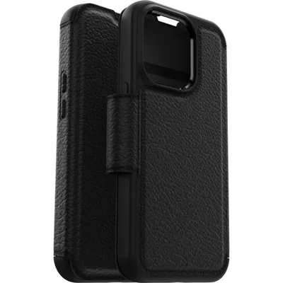 Produktbild von OtterBox Strada Tasche (Folie) Apple iPhone 14 Pro Smartphone - Leder, Metall, Polycarbonat Body - Sturzsicher - 152,7 mm Höhe x 77 mm Breite x 12,7 mm Tiefe