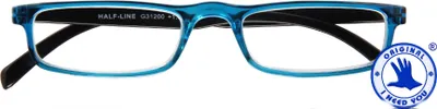 Produktbild von Halbbrille Half-Line Blau-Schwarz (+ 1,2 dpt)