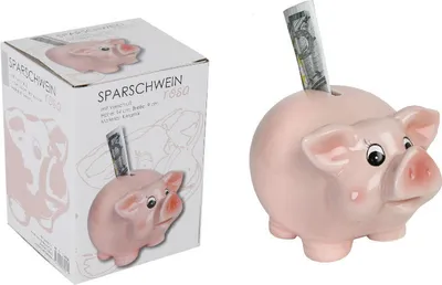 Zdjęcie produktu dla Skarbonka Piggy przeszklona mała