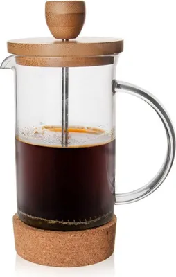 Immagine prodotto di Infusore a stantuffo con filtro per caffè, tè e tisane, 400 ml