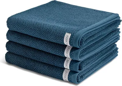 Produktbild von Ross Selection 4 X Handtuch im Set Frottee aus Bio Baumwolle 540 g/m², Weich saugstark und schnell trocknend, Gewebte Bordüre in vielen Farben