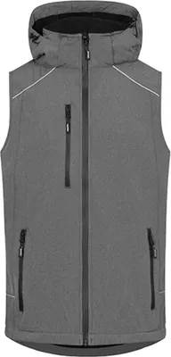 Produktbild von Promodoro 7840 | Herren Softshell Vest wasserdichte Reißverschlüsse - Farbe: Heather Grey - Größe: 5XL