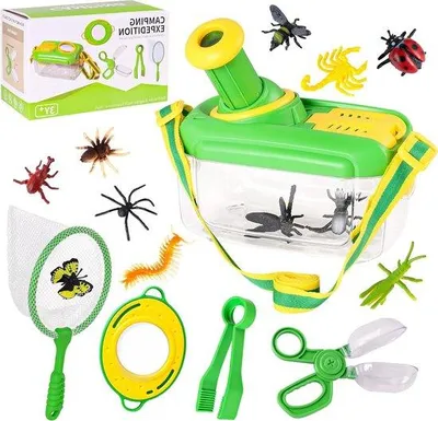 Produktbild von Entdeckungssatz für Kinder, 17-teilig, Insektenset mit Lupe und Beobachtungsbox