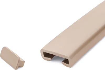 Produktbild von QUEST Abschluss für PVC-Geländerpfosten, Endkappe für PREMIUM-Geländerprofil, 40x8, beige