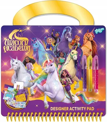 Produktbild von Totum Einhorn-Akademie Kreativbuch mit Stickern und Schablonen