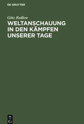 Produktbild von Weltanschauung in den Kämpfen unserer Tage