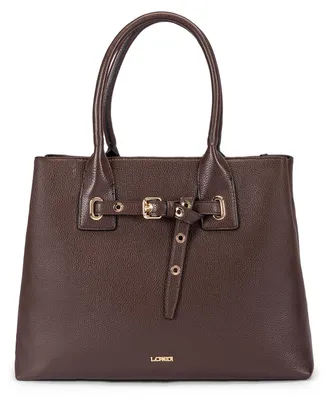 Image de L.CREDI sac à épaule sac à épaule bandoulière Sadette Shopper Chocolate marron foncé
