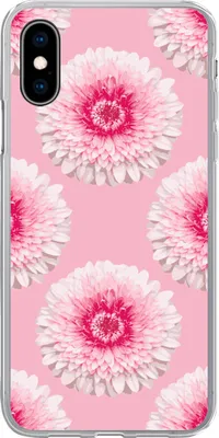 Produktbild von MuchoWow® Handyhülle Schutzhülle Hülle für Telefoonhoesje iPhone X Mädchen - Blume - Rosa - Muster - Mädchen - Kinder - Kinder Silikon Softcase Handy Hülle - Handyhülle
