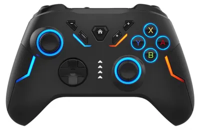 Produktbild von Wireless Gaming Controller für PC / Android / Switch RGB 6 Achsen Turbo Makro