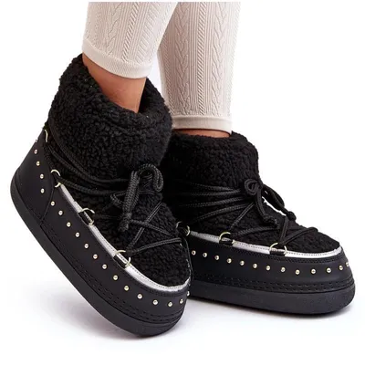 Produktbild von Damen gefütterte Schneestiefel Schwarz Rohes 41/42