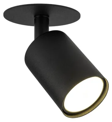 Produktbild von Deckenspot Metall verstellbar B: 12.5 cm Schwarz GU10 Modern Deckenstrahler
