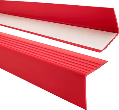 Obrázek produktu pro QUEST Schodišťový profil Samolepicí protiskluzový schodišťový profil, 50x42 mm, červený, 180 cm