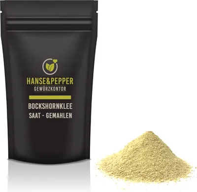 Produktbild von 1kg Bockshornklee-Saat Edles Gewürz gemahlen Pulver in Spitzenqualität - Gourmet Serie