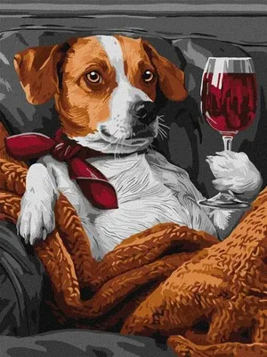Immagine prodotto di Dipingere con i numeri - Il degustatore peloso 30x40 cm - Ideyka