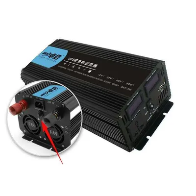 Produktbild von 3500W Reine Sinus-USV-Wechselrichter 24V bis 220V Stromrichter Ladegerät Leistung