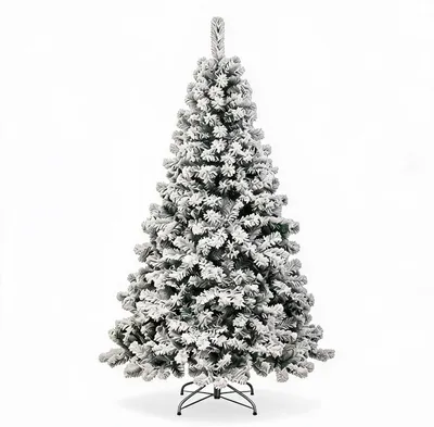 Produktbild von Weihnachtsbaum künstlich beschneit 228 cm 1346 Spitzen PVC Tannenbaum ohne Beleuchtung Weihnachtsdeko