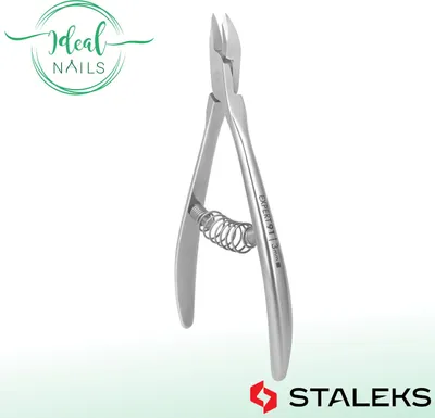 Produktbild von Nagelhautzange STALEKS EXPERT NE-91-3, Edelstahl, Spiralfeder, Klingenlänge 3 mm
