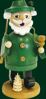 Obrázek produktu pro Kouřící figurka lesníka s puškou výška= 11cm NOVINKA