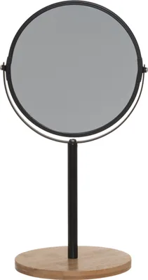 Produktbild von Kosmetikspiegel auf Bambusbasis, Höhe 34 cm