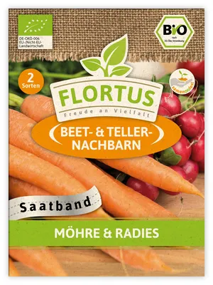 Produktbild von Möhre & Radies (Saatband) | Saatbänder & Saatplatten von FLORTUS