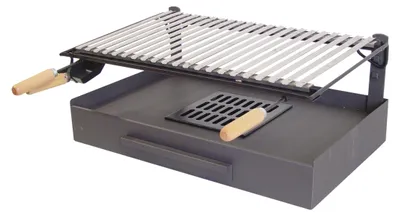 Productafbeelding van 71409 - Grilllade met roestvrijstalen rooster, 68 x 40 x 26 cm