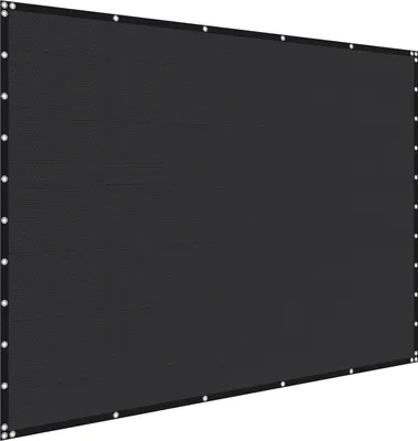Obrázek produktu pro SucceBuy 90 % stínicí plachta s ochranou proti slunci (305 x 305 cm) s oky z nerezové oceli, sluneční plachta z materiálu HDPE 140 g/m², ideální pro pergolu, terasu, zahradu a dvůr (černá)